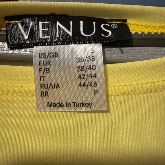 VENUS Yellow Ruched One Shoulder Sundress - Picture 4 of 4